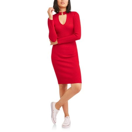 Lrg Red Nb Cut Out Midi Dress - Walmart ...